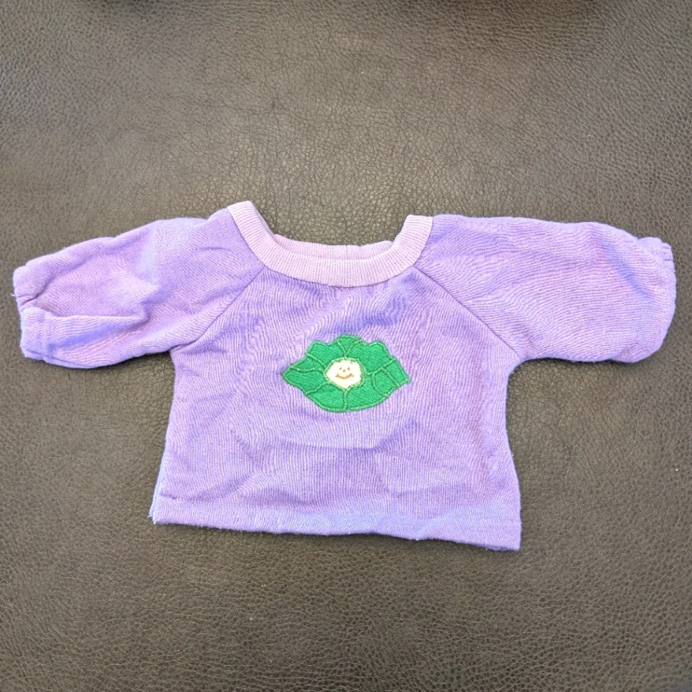 1980's Cabbage Patch Kids Sweatshirt Purple Crewneck Fits Cabbage Patch Doll